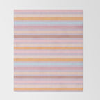 Pastello Stripes Throw Blanket Gallery Image 2