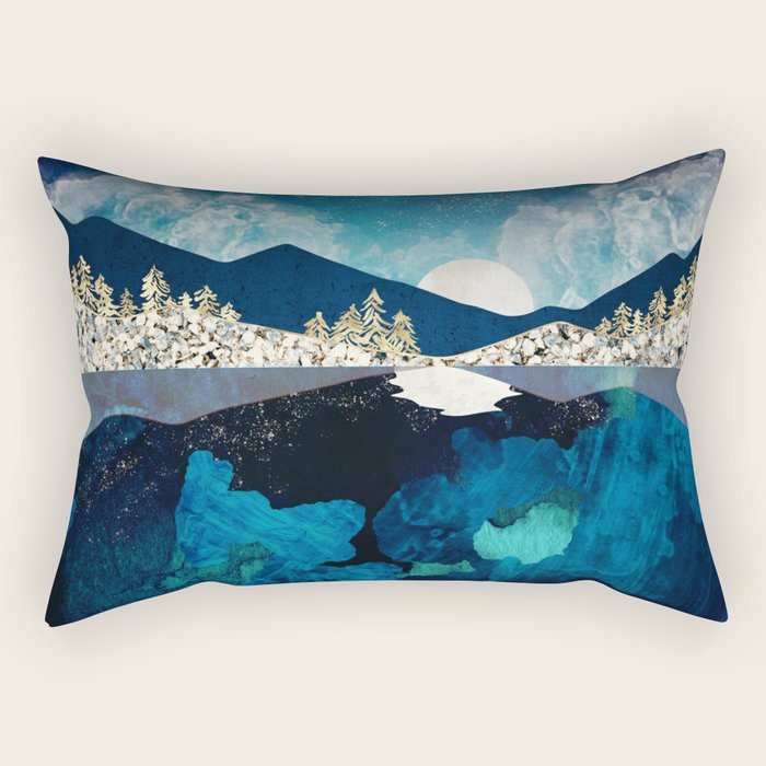 Midnight Water Rectangular Pillow Gallery Image 2