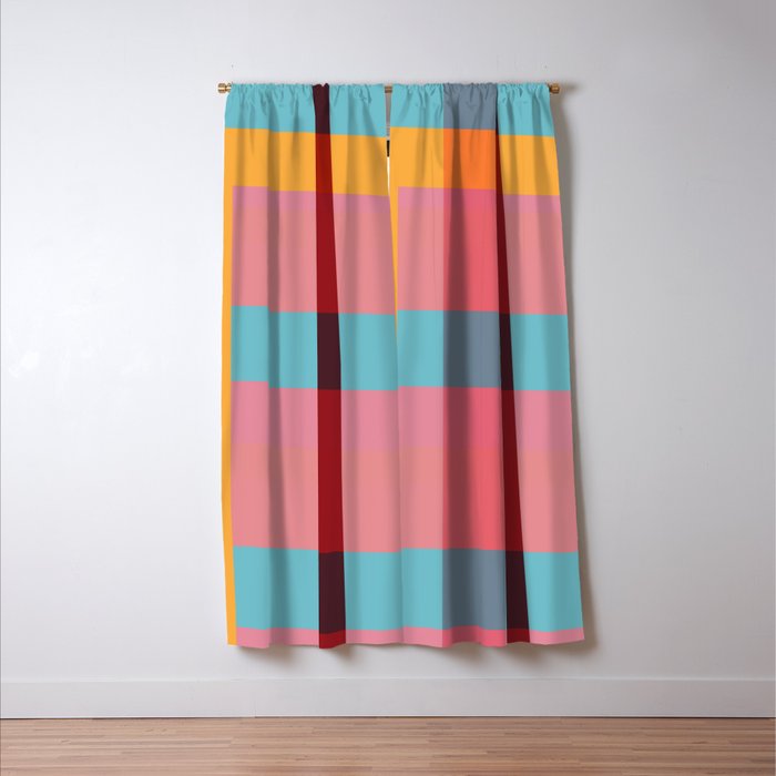 geometric abstract 263 Window Curtain Gallery Image 3