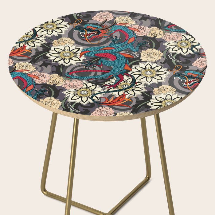 dragon tattoo dark Side Table Gallery Image 2