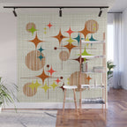 Starbursts and Globes 4 Wall Mural Gallery Image 1