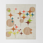 Starbursts and Globes 4 Throw Blanket Gallery Image 2