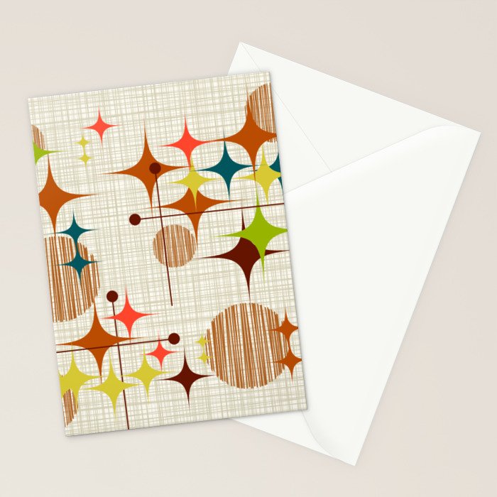 Starbursts and Globes 4 Stationery Card Gallery Image 2