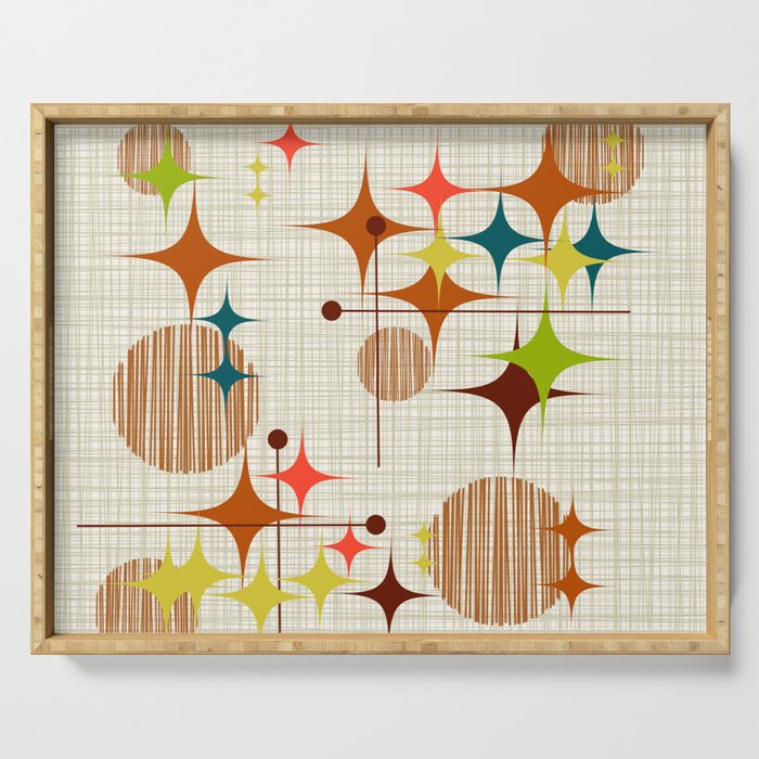 Starbursts and Globes 4 Serving Tray Gallery Image 1