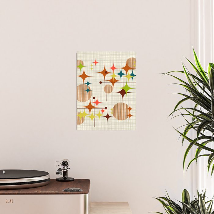 Starbursts and Globes 4 Poster Gallery Image 2