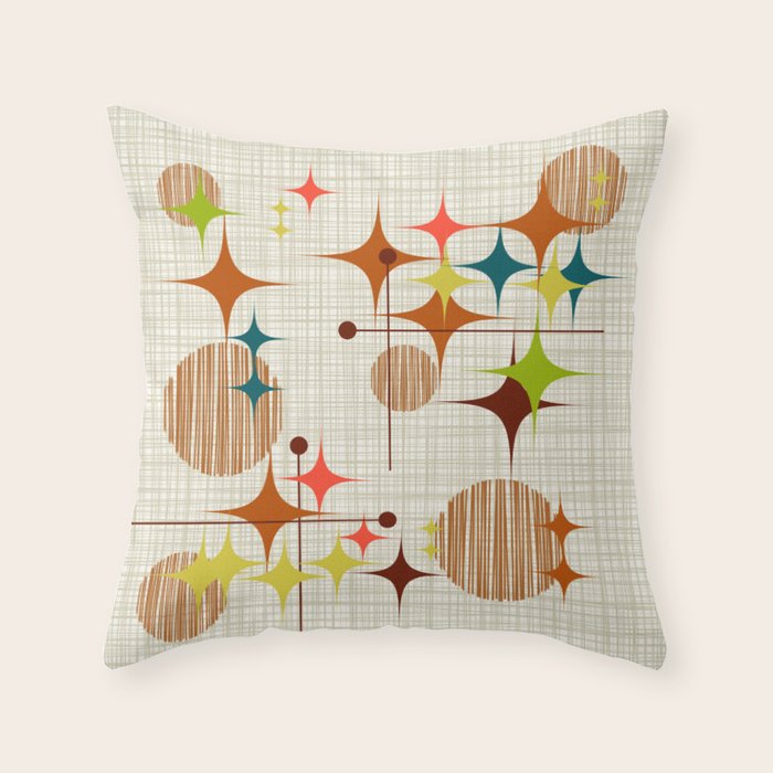 Starbursts and Globes 4 Throw Pillow Gallery Image 6