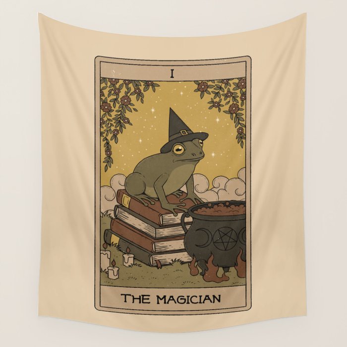 The Magician - Frog Tarot Wall Tapestry Gallery Image 4