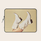 These Boots - Glitter Yellow & Tan Laptop Sleeve Gallery Image 1