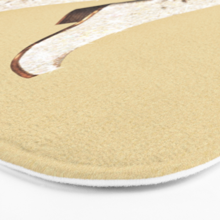 These Boots - Glitter Yellow & Tan Bath Mat Gallery Image 3