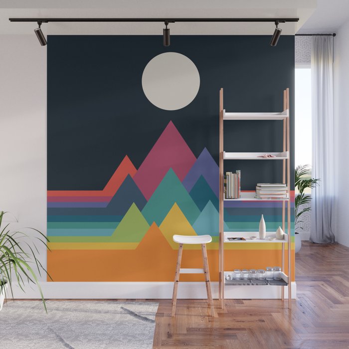 Whimsical Mountains Wall Mural Gallery Image 1