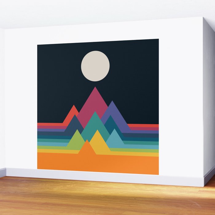 Whimsical Mountains Wall Mural Gallery Image 2
