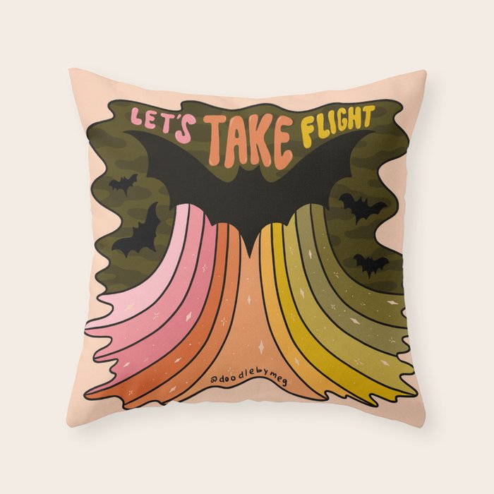 Let's Take Flight Throw Pillow Gallery Image 6