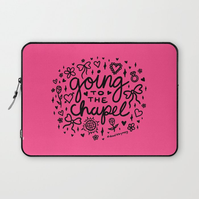 Going to the Chapel in Black Laptop Sleeve Gallery Image 1