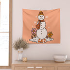 Leo Snowman Wall Tapestry Gallery Image 2