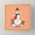 Leo Snowman Mini Art Print Gallery Image 1