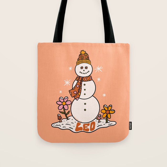 Leo Snowman Tote Bag Gallery Image 1