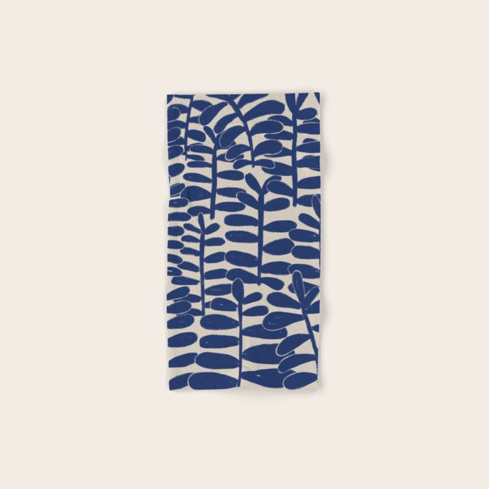 Blue Plants Bath Towel Gallery Image 1
