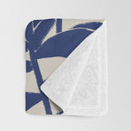 Blue Plants Throw Blanket Gallery Image 3
