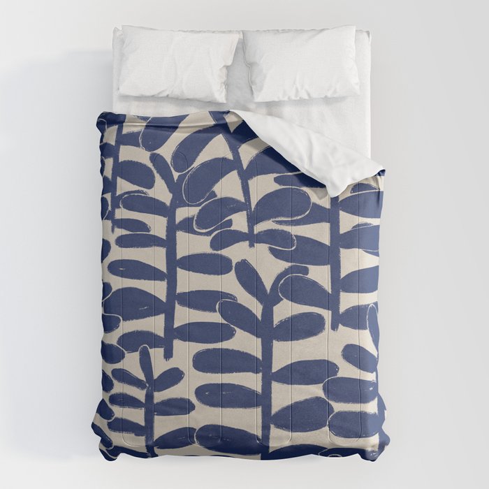 Blue Plants Comforter Gallery Image 1