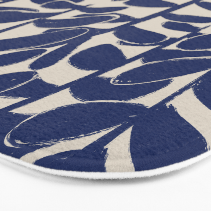 Blue Plants Bath Mat Gallery Image 3