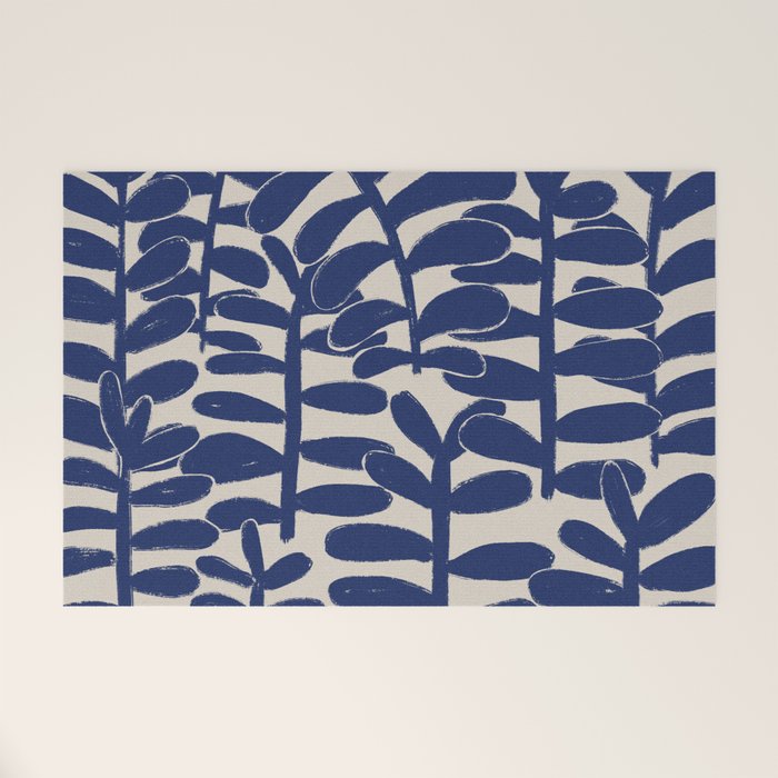 Blue Plants Welcome Mat Gallery Image 1