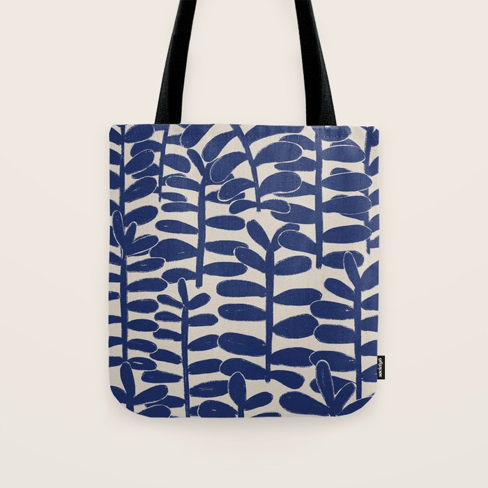 Blue Plants Tote Bag Gallery Image 1