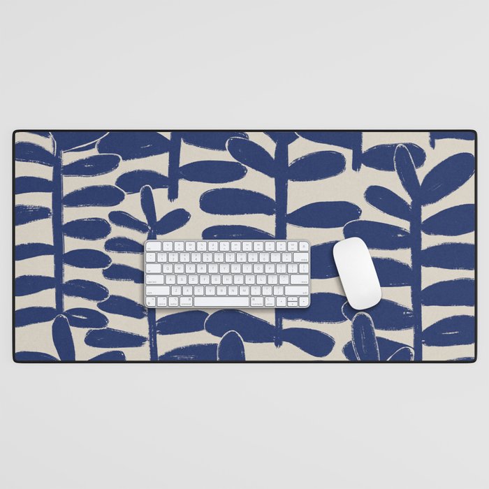 Blue Plants Desk Mat Gallery Image 1