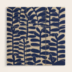 Blue Plants Wood Wall Art Gallery Image 1