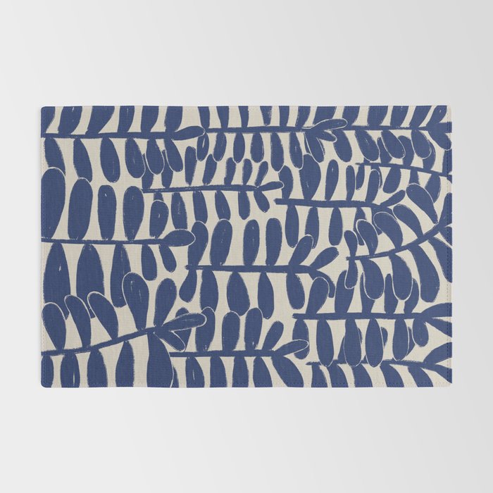 Blue Plants Rug Gallery Image 2
