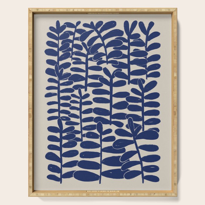 Blue Plants Serving Tray Gallery Image 1