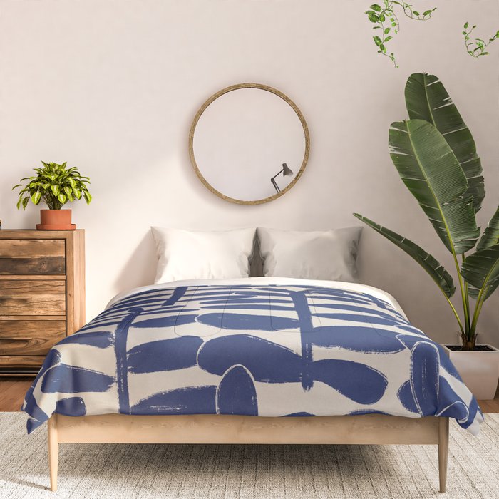 Blue Plants Comforter Gallery Image 3