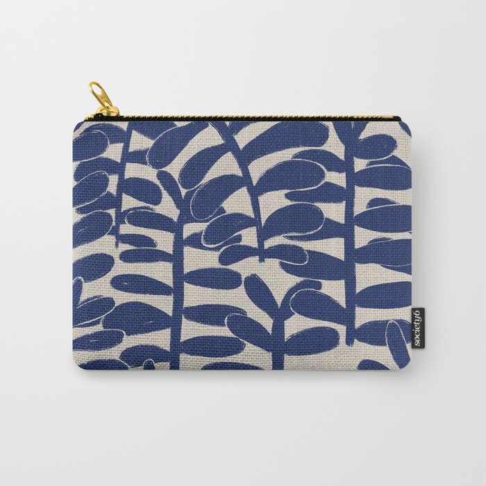 Blue Plants Carry All Pouch Gallery Image 1