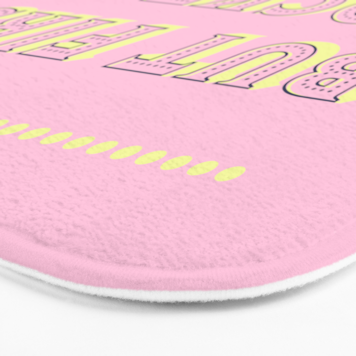Pastel Pink Party Cocktails Bath Mat Gallery Image 3