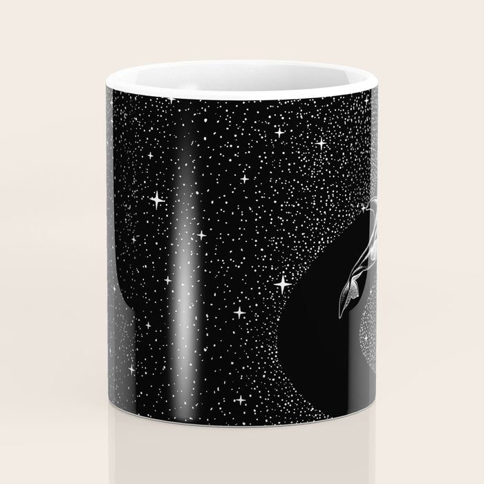 Starry Orca (Black Version) Coffee Mug Gallery Image 4