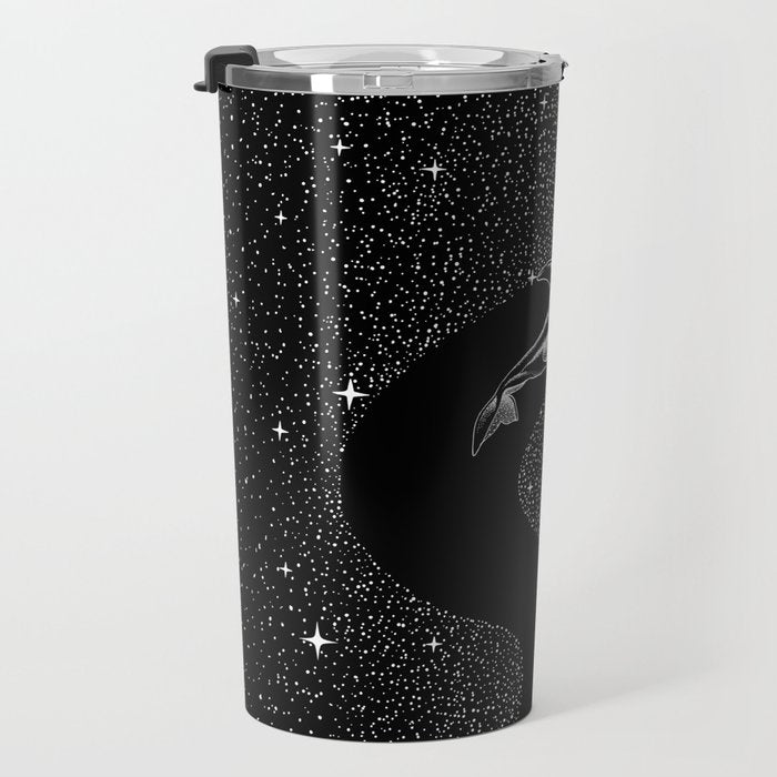 Starry Orca (Black Version) Travel Mug Gallery Image 3