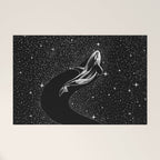 Starry Orca (Black Version) Welcome Mat Gallery Image 1