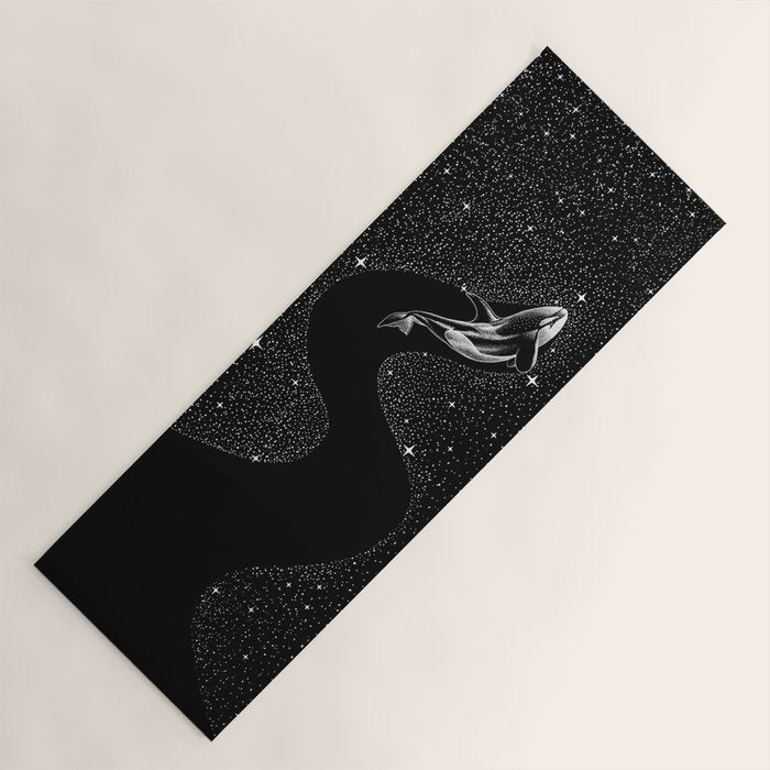 Starry Orca (Black Version) Yoga Mat Gallery Image 1