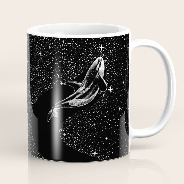 Starry Orca (Black Version) Coffee Mug Gallery Image 1