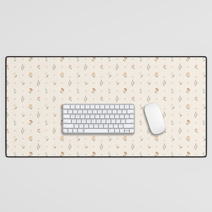 Folk Wildflowers Desk Mat Gallery Image 1