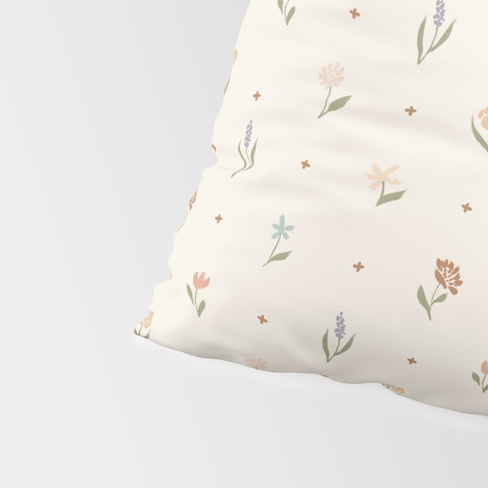 Folk Wildflowers Pillow Sham Gallery Image 4