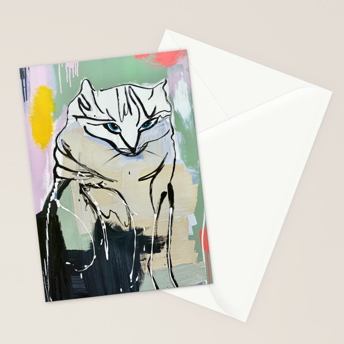 Feline Frenzy Stationery Card Gallery Image 2