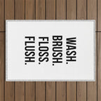 Wash Brush Floss Flush Outdoor Rug Gallery Image 1