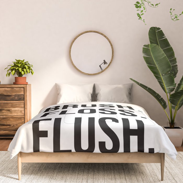 Wash Brush Floss Flush Comforter Gallery Image 3