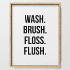 Wash Brush Floss Flush Serving Tray Gallery Image 1