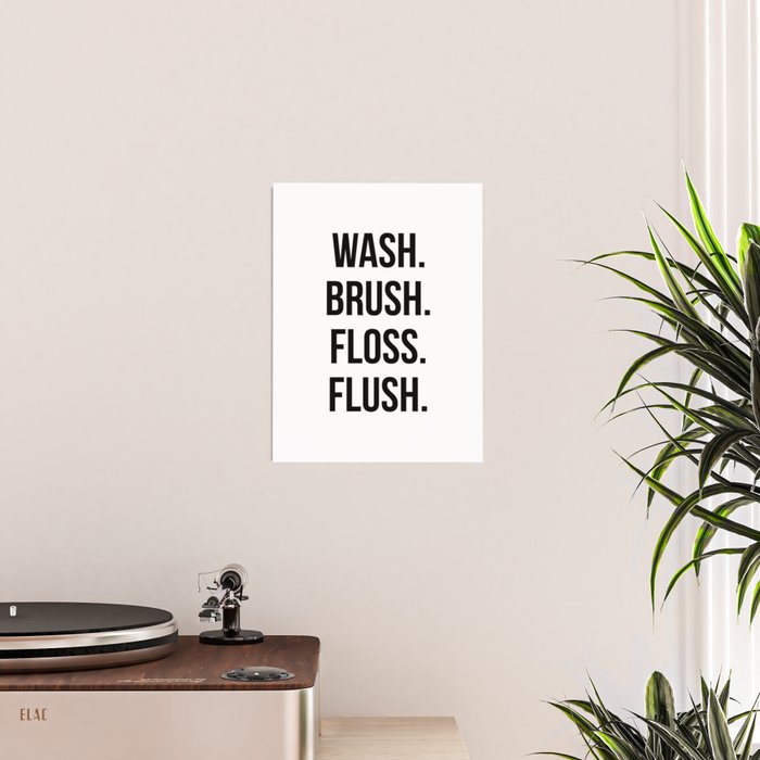 Wash Brush Floss Flush Poster Gallery Image 2
