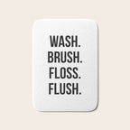 Wash Brush Floss Flush Bath Mat Gallery Image 1