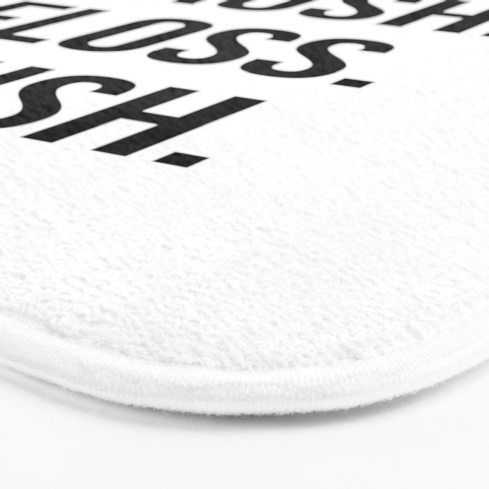 Wash Brush Floss Flush Bath Mat Gallery Image 3