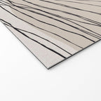 Calm serene line art nordic mountain decor Welcome Mat Gallery Image 2