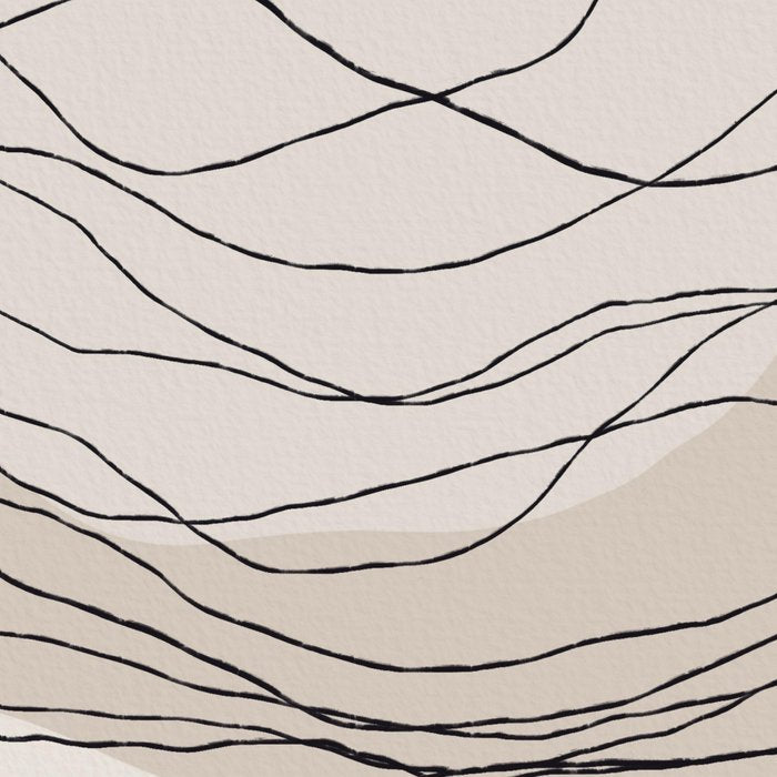 Calm serene line art nordic mountain decor Coffee Mug Gallery Image 2