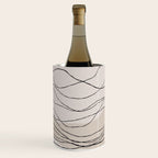 Calm serene line art nordic mountain decor Wine Chiller Gallery Image 1